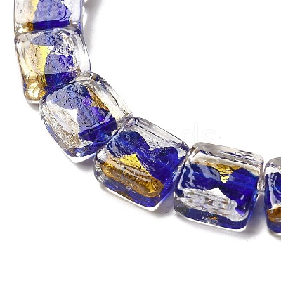 Handmade Gold Foil and Silver Foil Lampwork Beads FOIL-C001-01A-06-1