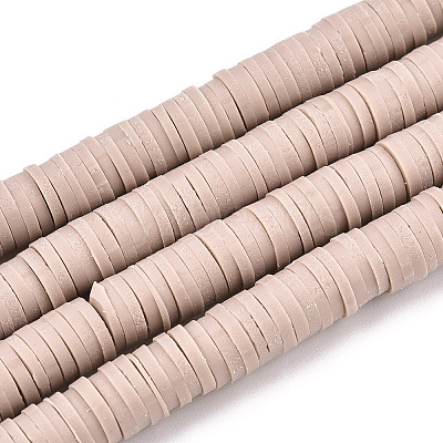 Handmade Polymer Clay Bead Strands CLAY-T002-6mm-80-1