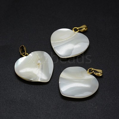 Shell Pendants SSHEL-E564-23A-G-1
