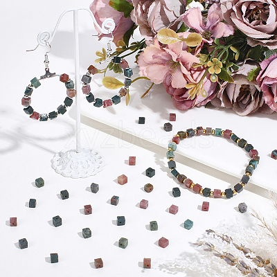 90Pcs Natural Indian Agate Beads G-PA0002-54-1