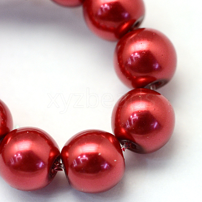 Baking Paint Glass Pearl Bead Strands HY-Q003-3mm-51-1