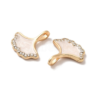 Rack Plating Alloy Rhinestone Pendant ENAM-O050-01G-1