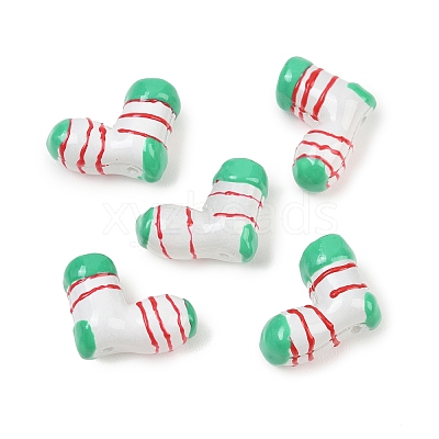Dyed & Heated Glass Enamel Beads GLAA-B036-01-1