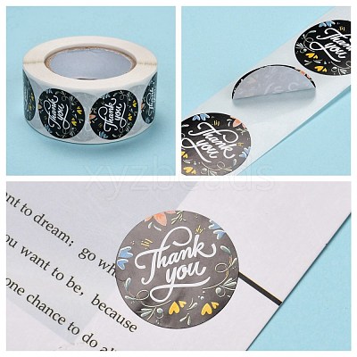 1 Inch Thank You Stickers X-DIY-L028-A17-1