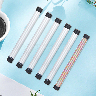 Transparent PVC Plastic Bead Storage Tubes AJEW-CY0002-92A-1