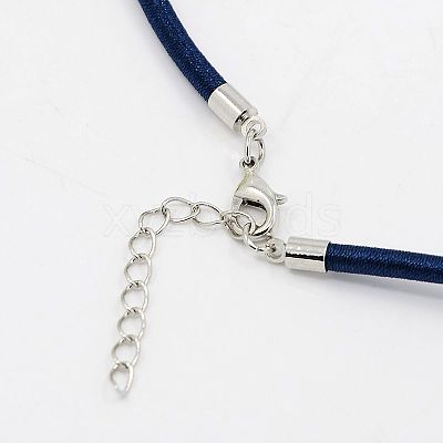 Silk Cord Necklaces Making NFS005-08-1