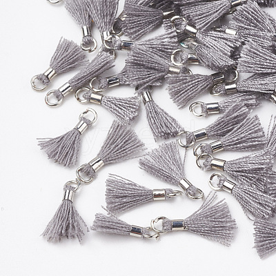Polycotton(Polyester Cotton) Tassel Pendant Decorations FIND-S275-02P-1
