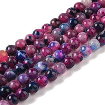 Natural Agate Bead Strands G-C116-B01-02-1