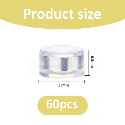 60Pcs Plastic & Carbon Steel Bearing Steel Spin Axis FIND-FH0018-26A-1