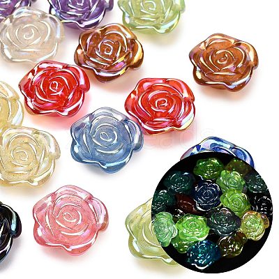 Luminous Transparent Acrylic Beads MACR-C043-03-1