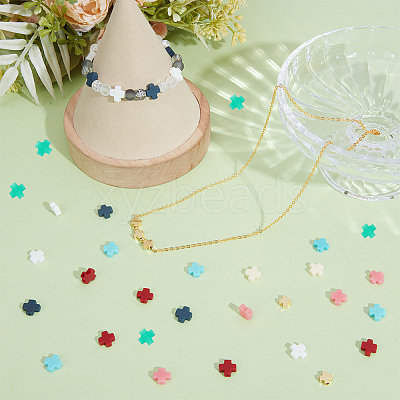 70Pcs 7 Colors Synthetic Coral Beads CORA-ME0001-02-1