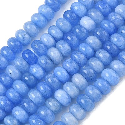 Dyed Natural White Jade Beads Strands GG-CBA9281-A10-5x8mm-1