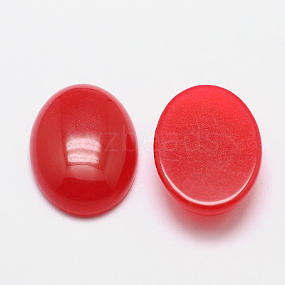 Dyed Oval Natural Jade Cabochons X-G-K021-25x18mm-07-1