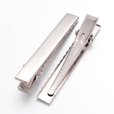 Iron Flat Alligator Hair Clip Findings X-IFIN-S286-57mm-1