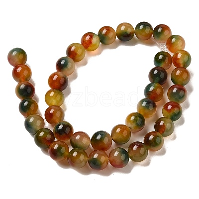Natural Dyed White Jade Beads Strands G-M402-C04-26-1