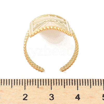 304 Stainless Steel Cuff Rings LS-RJEW-S626-10G-B-1