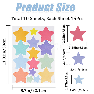 PVC Plastic Sticker for Wall Decoration Accessories AJEW-WH0007-05D-1