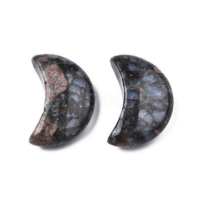 Moon Shape Natural Lepidolite Healing Crystal Pocket Palm Stones G-T132-001Q-1