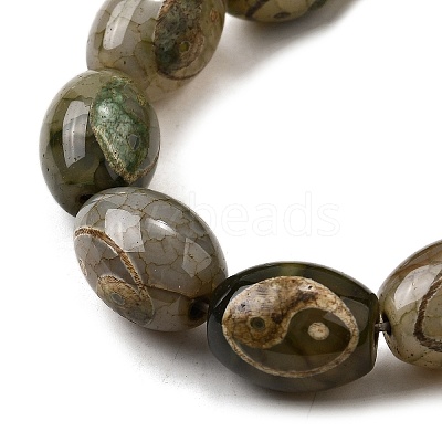 Tibetan Style dZi Beads Strands G-S389-A13-1