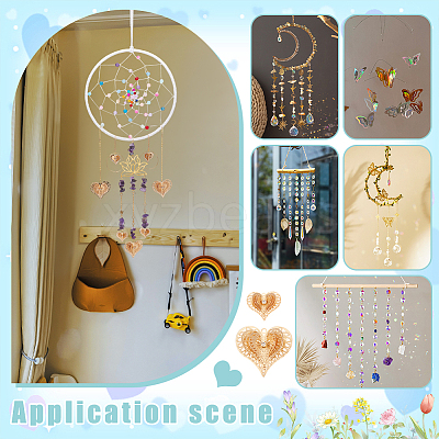 12Pcs 2 Styles Brass Pendants KK-NB0003-92LG-1