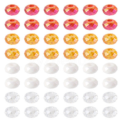 60Pcs 4 Colors Acrylic Beads SACR-TA0001-79-1