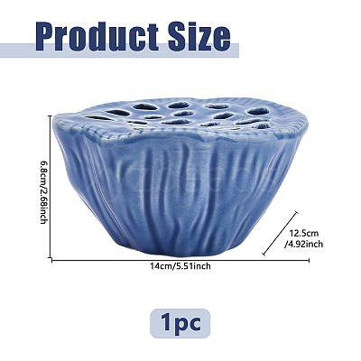 Porcelain Flower Arranger AJEW-WH0709-151A-1