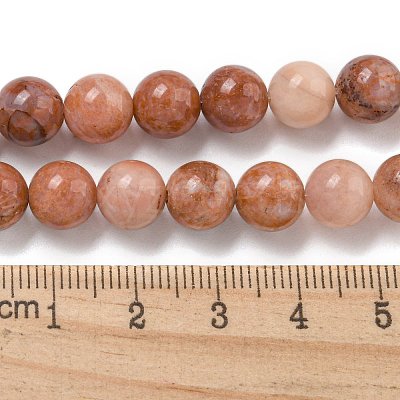 Natural Pink Aventurine Beads Strands G-P257-05-8mm-1