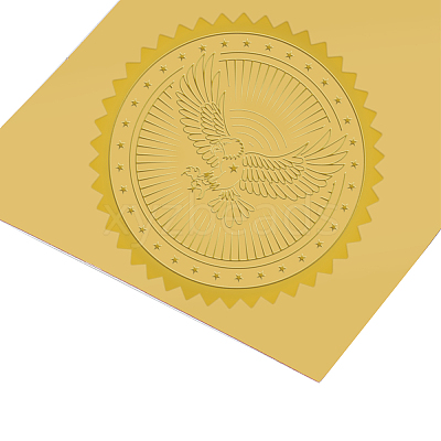 Self Adhesive Gold Foil Embossed Stickers DIY-WH0211-009-1