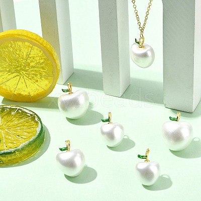 6Pcs 3 Styles Shell Pearl Pendants KK-CJ0003-41-1