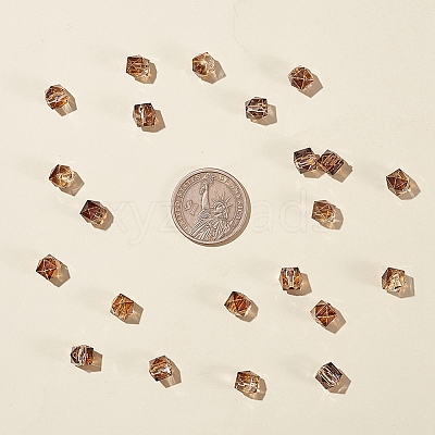 Two Tone Transparent Spray Painted Acrylic Bead LS-X-ACRP-T005-26A-1