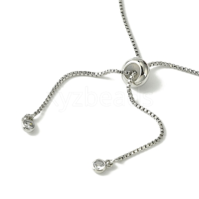 Natural Shell Charms Slider Bracelet BJEW-TA00365-01-1