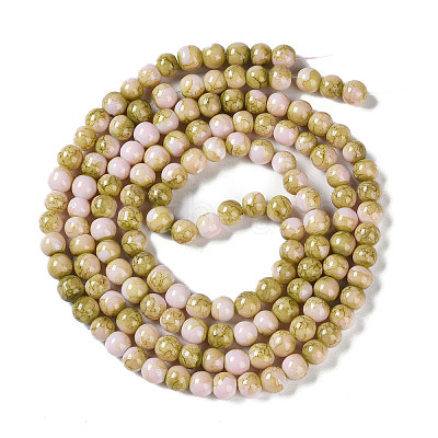 Baking Paint Glass Bead Strands GLAA-H031-01A-06-1