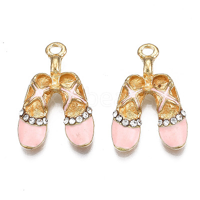 Rack Plating Alloy Enamel Pendants X-ENAM-T011-130A-1