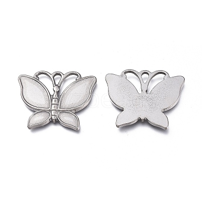 304 Stainless Steel Pendant Enamel Settings STAS-K207-02P-1