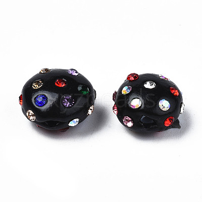 Polymer Clay Rhinestone Beads RB-S056-27I-1
