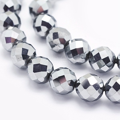 Terahertz Stone Beads Strands G-O166-14-8mm-1