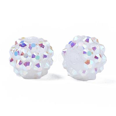 Resin Rhinestone Beads RESI-S253-12mm-GAB1-1