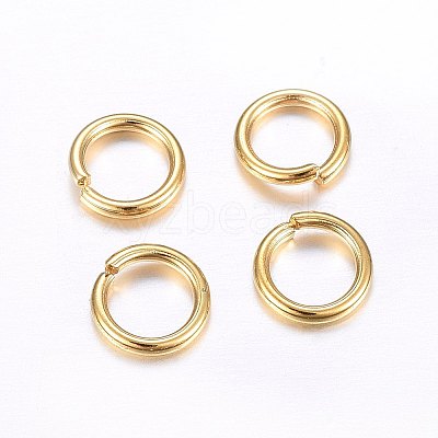 304 Stainless Steel Open Jump Rings X-STAS-O098-02G-18-1