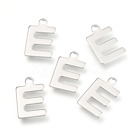 Non-Tarnish 201 Stainless Steel Charms X-STAS-C021-06P-E-1