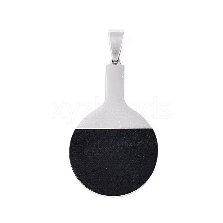 Printed 201 Stainless Steel Pendants STAS-T066-86A-1