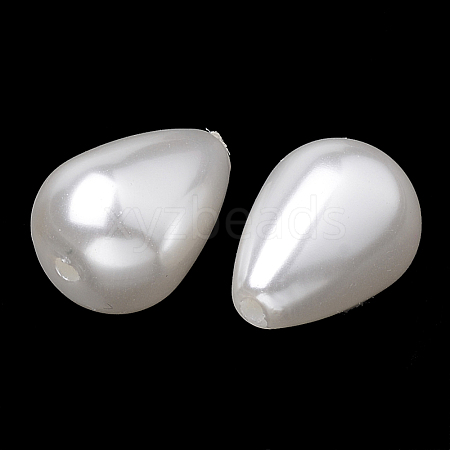 Eco-Friendly Plastic Imitation Pearl Beads Strands X-MACR-S286-I-04-1