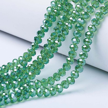 Electroplate Glass Beads Strands LS-EGLA-A034-T10mm-A10-1