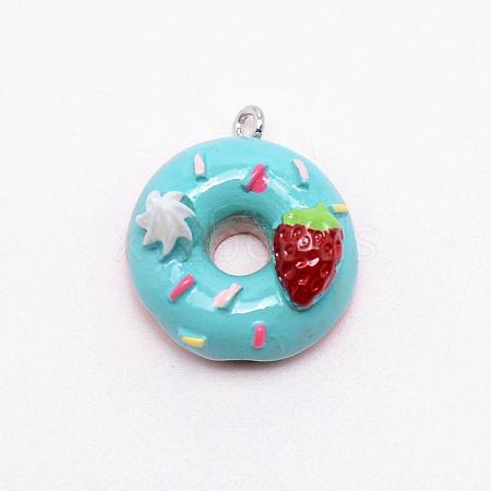 Resin Pendants RESI-WH0020-01D-1