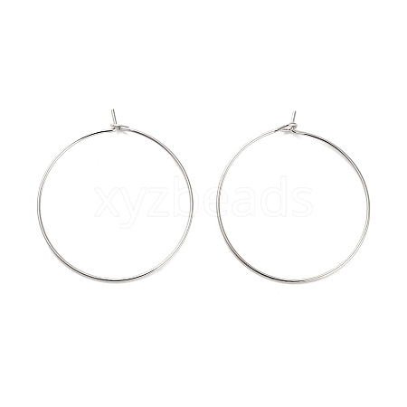 Brass Hoop Earring Findings KK-R112-038D-1