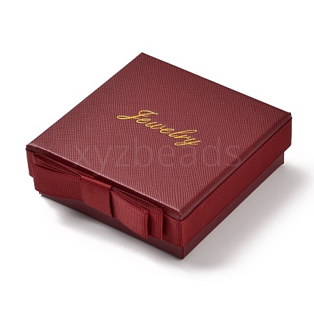 Square & Word Jewelry Cardboard Jewelry Boxes CBOX-C015-01C-01-1