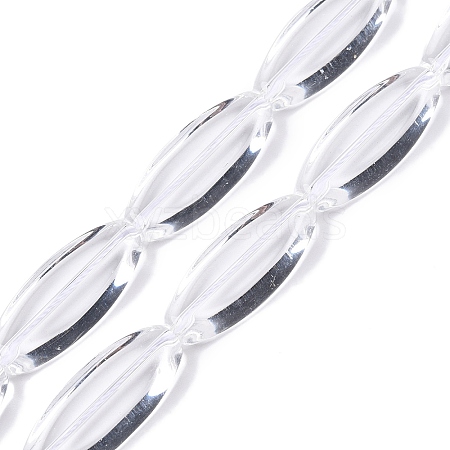 Transparent Glass Beads Strands GLAA-N001-47-1