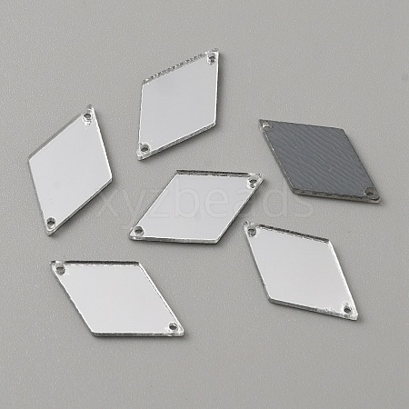 Rhombus Acrylic Mirror Sew on Rhinestone LS-FIND-WH0155-029C-1