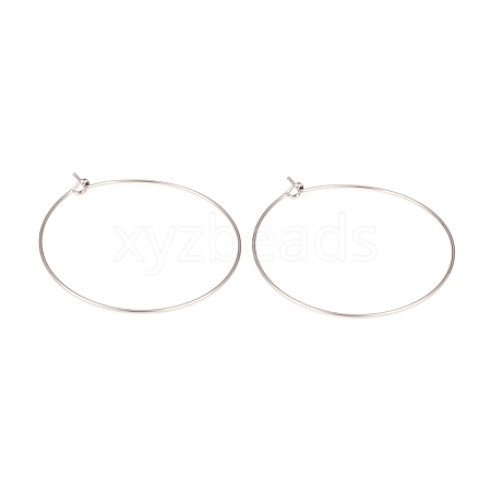 316L Surgical Stainless Steel Hoop Earring Findings STAS-G229-07P-05-1