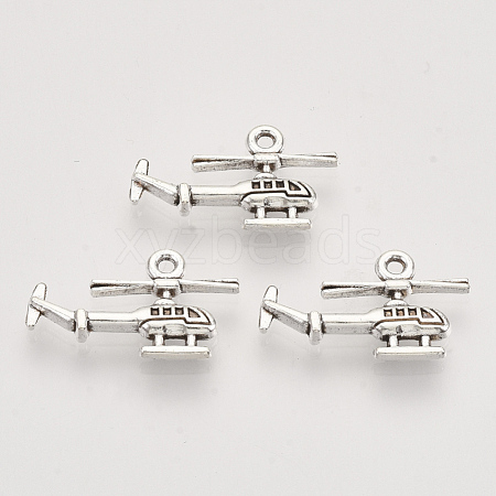 Tibetan Style Alloy Pendants TIBEP-T009-27AS-RS-1