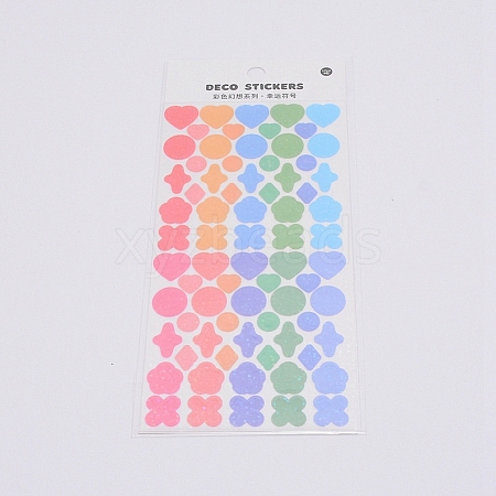 Waterproof Laser Plastic Self Adhesive Stickers DIY-TAC0005-62-1